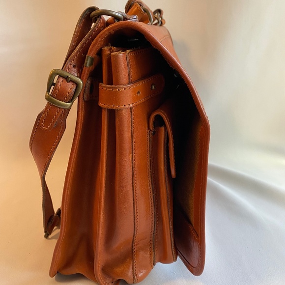 I MEDICI Firenzi Italian leather briefcase messenger bag - Picture 4 of 16